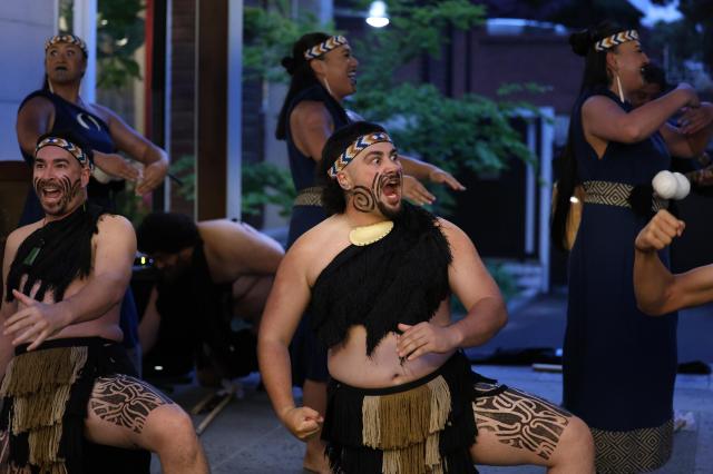 Traditional Māori performers showcase Kapa Haka at the New Zealand Culture Night 2026 event held at the New Zealand Ambassadors Residence near central Seoul on May 7 Courtesy of the Embassy of New Zealand in the Republic of Korea