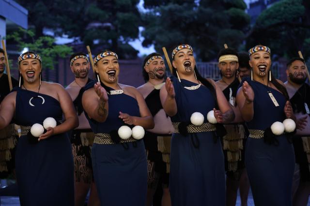 Traditional Māori performers showcase Kapa Haka at the New Zealand Culture Night 2026 event held at the New Zealand Ambassadors Residence near central Seoul on May 7 Courtesy of the Embassy of New Zealand in the Republic of Korea