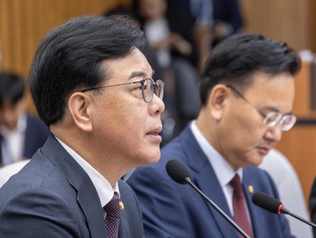 송언석 국민의힘 원내대표가 12일 국회에서 열린 원내대책회의에서 발언하고 있다 사진연합뉴스