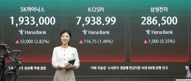 12일 서울 중구 하나은행 딜링룸 현황판에 코스피가 표시돼 있다 사진연합뉴스