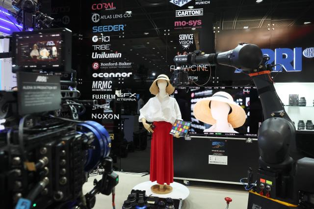 Filming equipment is displayed at KOBA 2026 held at COEX in Gangnam-gu Seoul May 14 2026 AJP Han Jun-gu