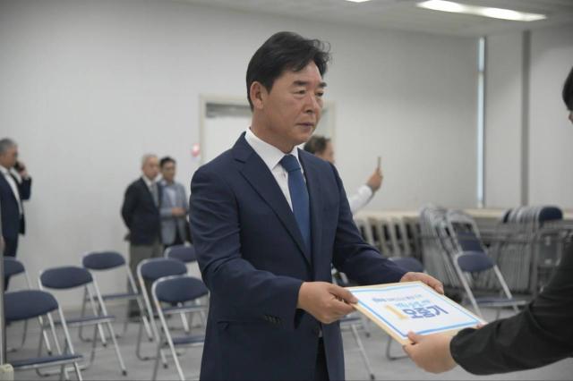 오중기 더불어민주당 경북도지사 후보 등록 장면 사진오중기 후보 선거사무소