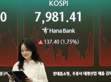 [마감시황] 코스피, 또 사상 최고치 경신…'팔천피'까지 단 19포인트