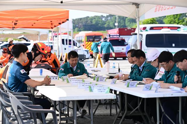 안전한국훈련 실시장면사진논산시
