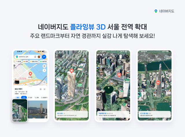 네이버지도 플라잉뷰 3D 이미지 사진네이버