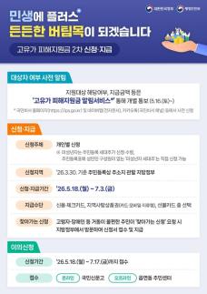 전남도, 18일부터 2차 고유가 피해지원금 지급