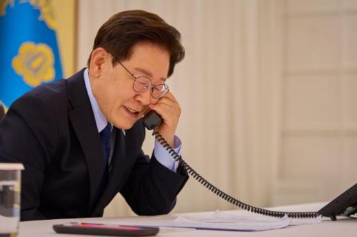 李대통령, 트럼프와 정상통화…조속한 중동 평화·안정 희망