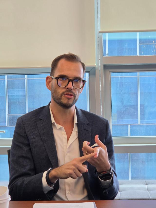 Nuno Guerreiro discusses recent travel trends and Booking.com's future strategies during an interview in Seoul on May 18.