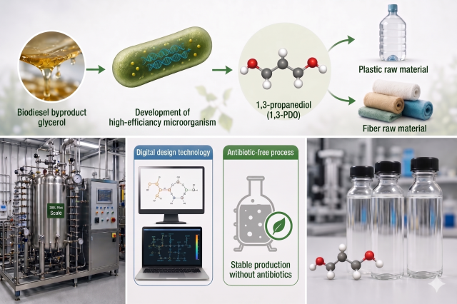KAIST and Hanwha Solutions develop bio-platform to replace naphtha with waste glycerol