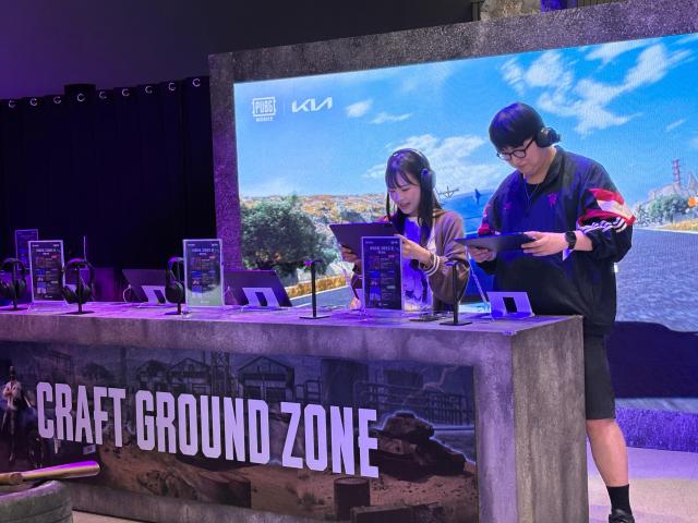 Craft zone at PUBG Seongsu where users can create maps