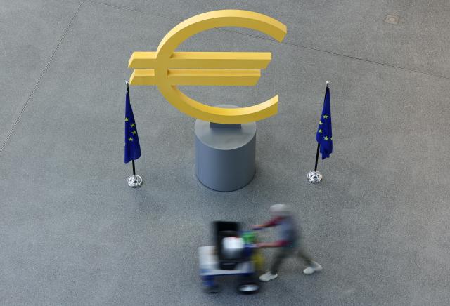 독일 프랑크푸르트 ECB 본부 앞 유로화 조형물사진EPA 연합뉴스