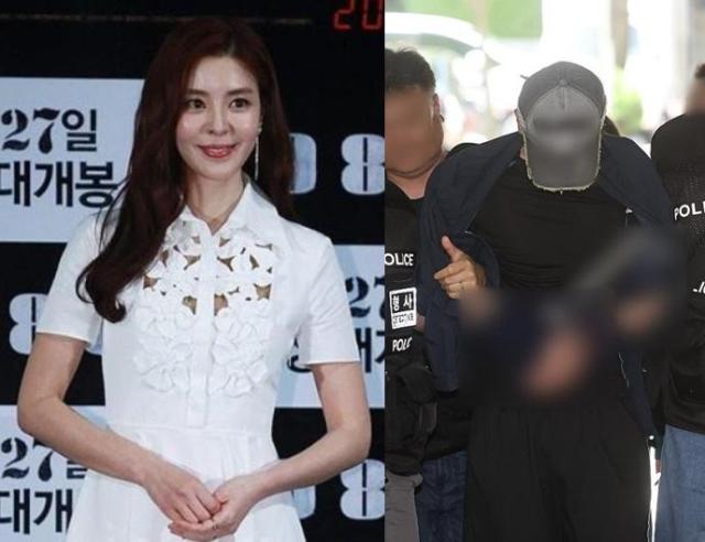 배우 김규리왼쪽의 집에 침입한 40대 강도 이모씨 사진연합뉴스