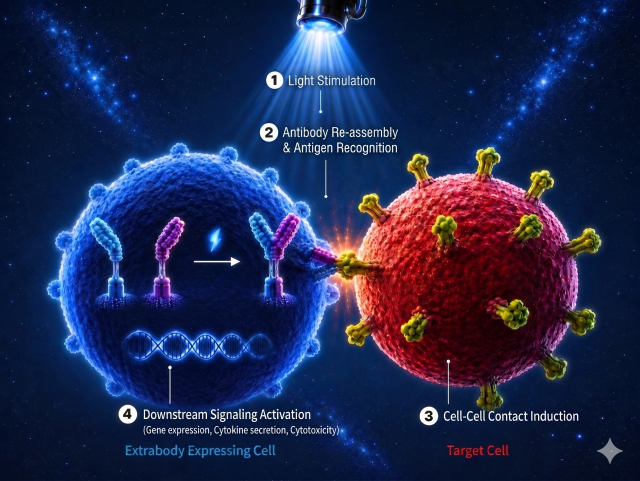 KAIST researchers develop smart antibody to control cancer treatment with light