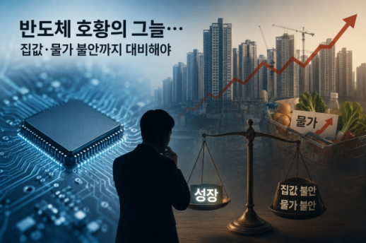 [아주사설│기본·원칙·상식]  반도체 호황의 그늘…집값·물가 불안까지 대비해야