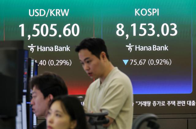 KOSPI 8,000 mark under threat in first week on rate hike warning
