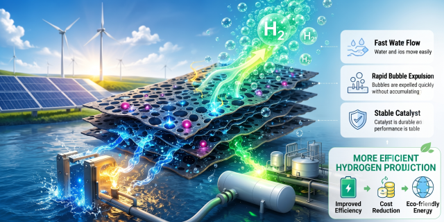 S. Korean researchers resolve clogging in water electrolysis to improve green hydrogen production