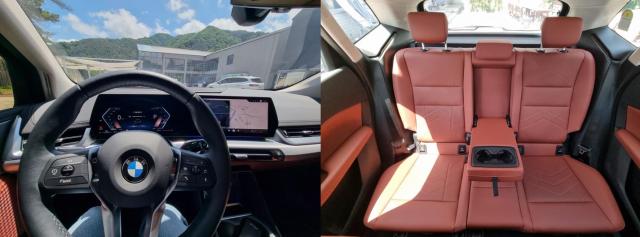 BMW 2시리즈 220i 액티브 투어러M 스포츠 디자인 트림 운전석과 2열 사진김수지 기자