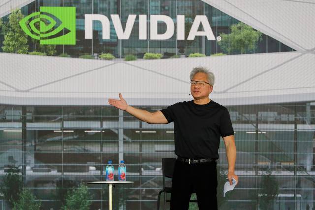 대만 본부 기공식에 참석한 젠슨 황 엔비디아 CEO  사진AP연합뉴스