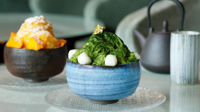 Premium  kakigori desserts served at The Palace Lounge at Palace Hotel Tokyo. Courtesy of Palace Hotel Tokyo