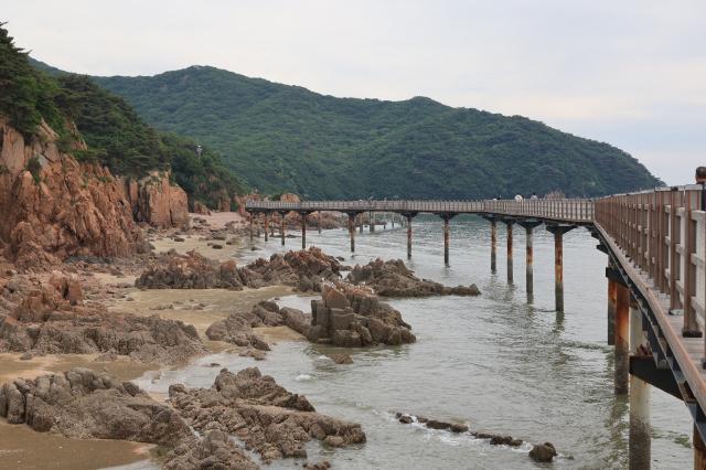 The marine boardwalk at Hanagae Beach in Jung-gu Incheon on June 1 2026 AJP Han Jun-gu