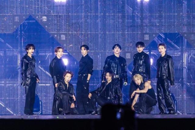 The group SEVENTEEN performs on stage for ‘SEVENTEEN WORLD TOUR NEW_’ SEVENTEEN Courtesy of Pledis Entertainment