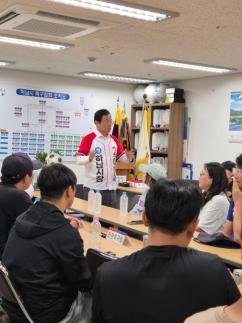 [6·3 지방선거] 이현재 하남시장 후보, 전통시장 상인들과 간담회..."찾아오기 좋은 시장 만들겠다"