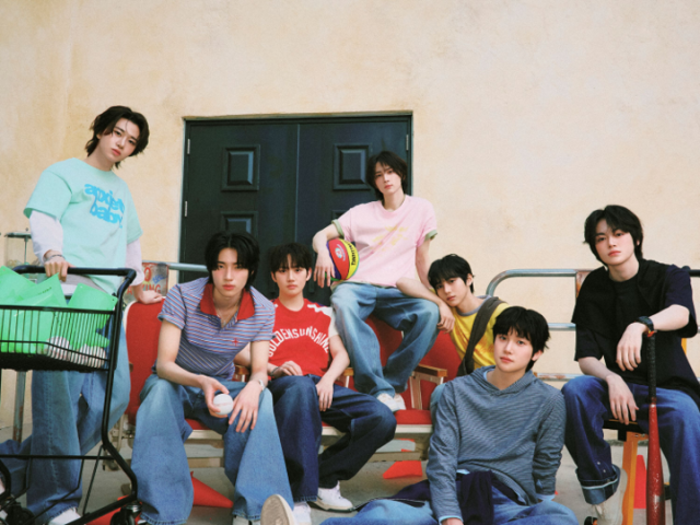 Members of Korean-Japanese boy group AEN appear in this promotional photo provided by Starship Entertainment.