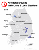Key battlegrounds in spotlight as South Koreans prepare to go to polls