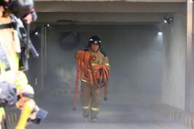 Voting continues despite fire in polling station building