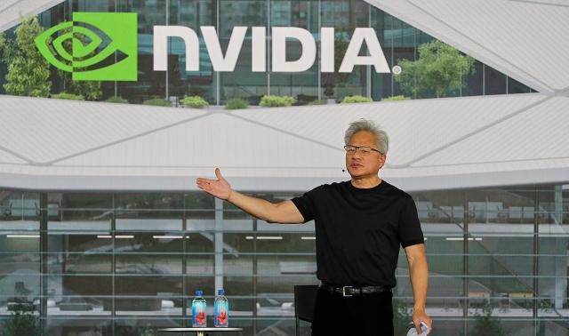 엔비디아 대만 본부 기공식 행사에 참석한 젠슨 황 엔비디아 CEO 모습 사진연합뉴스