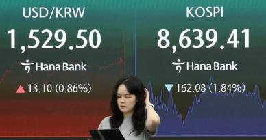 주저앉은 코스피, 날아오른 코스닥...고삐 풀린 환율