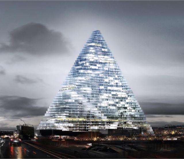 Triangle Tower. [Photo=Tour Triangle Herzog de Meuron]