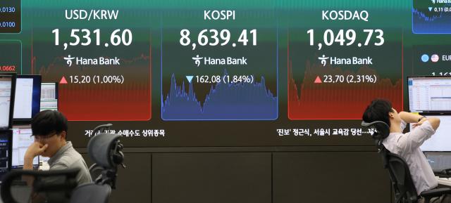 환율, 외인 주식 매도 압력에 1540원대…금융위기 이후 처음