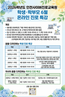 인천시교육청, 말랑갯티학교·온라인 진로특강으로 맞춤형 배움 확대
