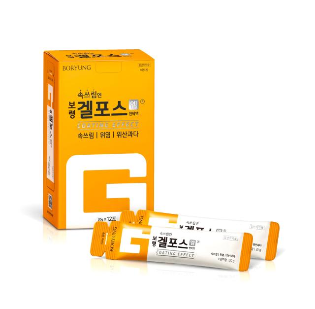 겔포스엠 12포 대용량 패키지 제품 이미지사진보령컨슈머헬스케어