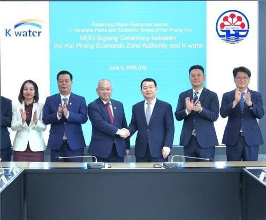 K-water ký kết hợp tác với TP Hải Phòng, thúc đẩy phát triển hạ tầng cấp nước và công nghệ AI trong quản lý nước