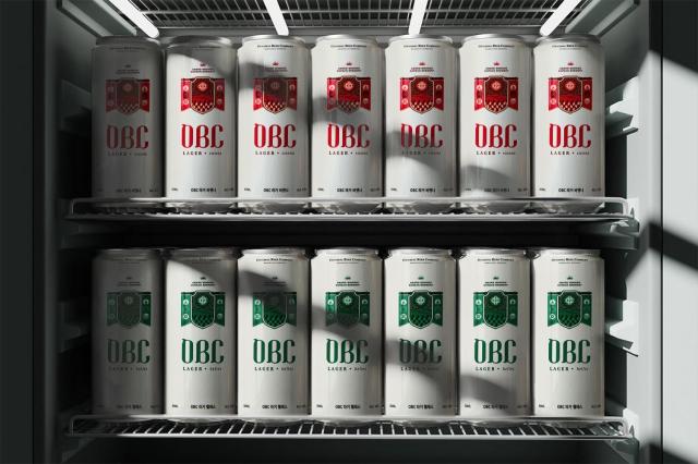 OBC's first canned beer products: 'OBC Lager Helles' and 'OBC Lager Vienna'