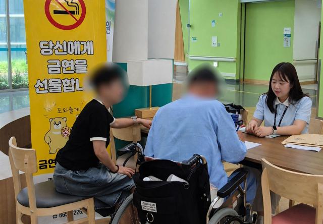 병원 맞춤형 이동금연클리닉 사진북구청