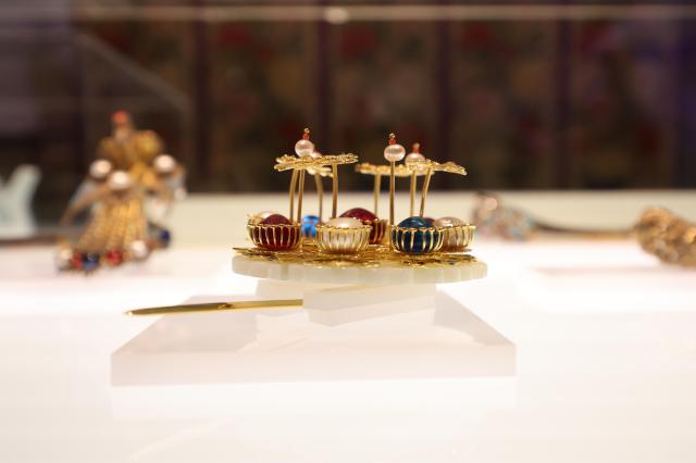 Visitors attend a press preview of the special exhibition Banhwa Auspicious Wishes marking the 140th anniversary of diplomatic relations between South Korea and France at Dondeokjeon Hall of Deoksugung Palace in Seoul on June 2 2026 AJP Yoo Na-hyun