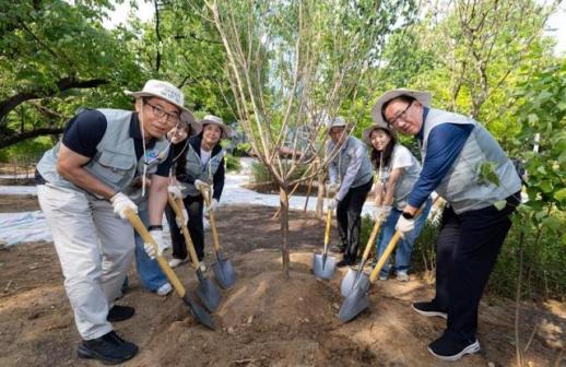 고객 마일리지로 도심숲 조성…대한항공, 영등포 공원 녹지 확충