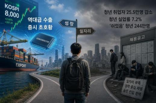 [아주사설│기본·원칙·상식] 청년이 체감하지 못하는 수출·증시 호황
