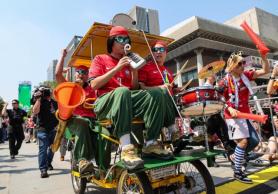 Bicycle band boosts spirits at World Cup 2026