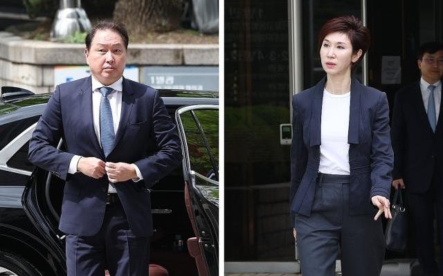 최태원·노소영, 2년여 만에 법정 대면...SK 주식 재산분할 쟁점