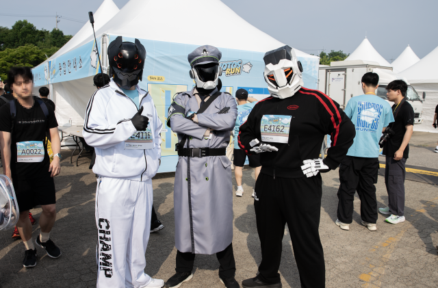 Cosplayers at the Blue Archive Kibotos Run 2026 at Misa Lake Park