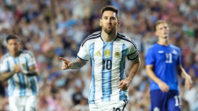 Lionel Messi of the Argentina national football team
