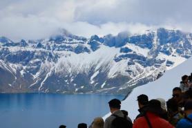 At heaven lake, Mount Baekdu