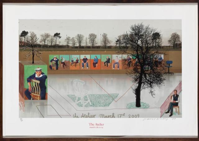 David Hockney's The Atelier, March 17th 2009
