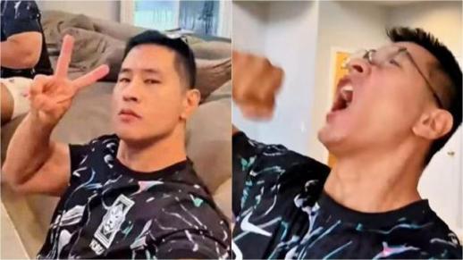 유승준, 한국 축구 열혈 응원…누가 뭐래도 대한민국 응원
