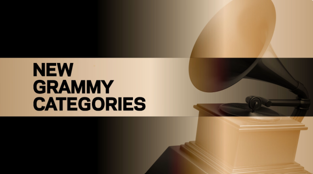 This photo captured from the official webpage of Grammy Award shows a sign for New Grammy categories 