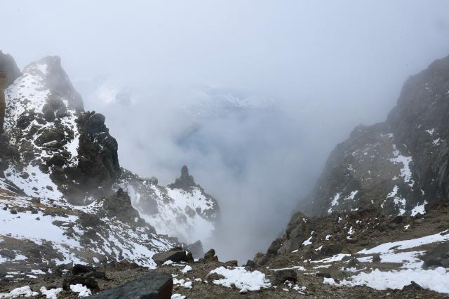 Clouds drift over Heaven Lake at the northern slope of Mount Baekdu in Jilin Province China on June 12 2026 AJP Han Jun-gu